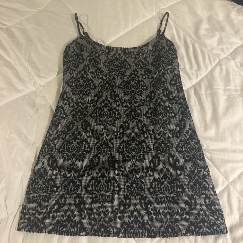 Urban Outfitters Black and Grey Mini Dress